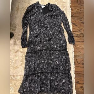 Allison New York Black and White Maxi Dress